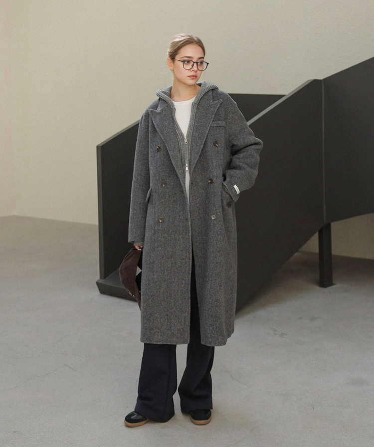 [RR]׷ Ŭ  ڵ̵ Ʈ_herringbone gray